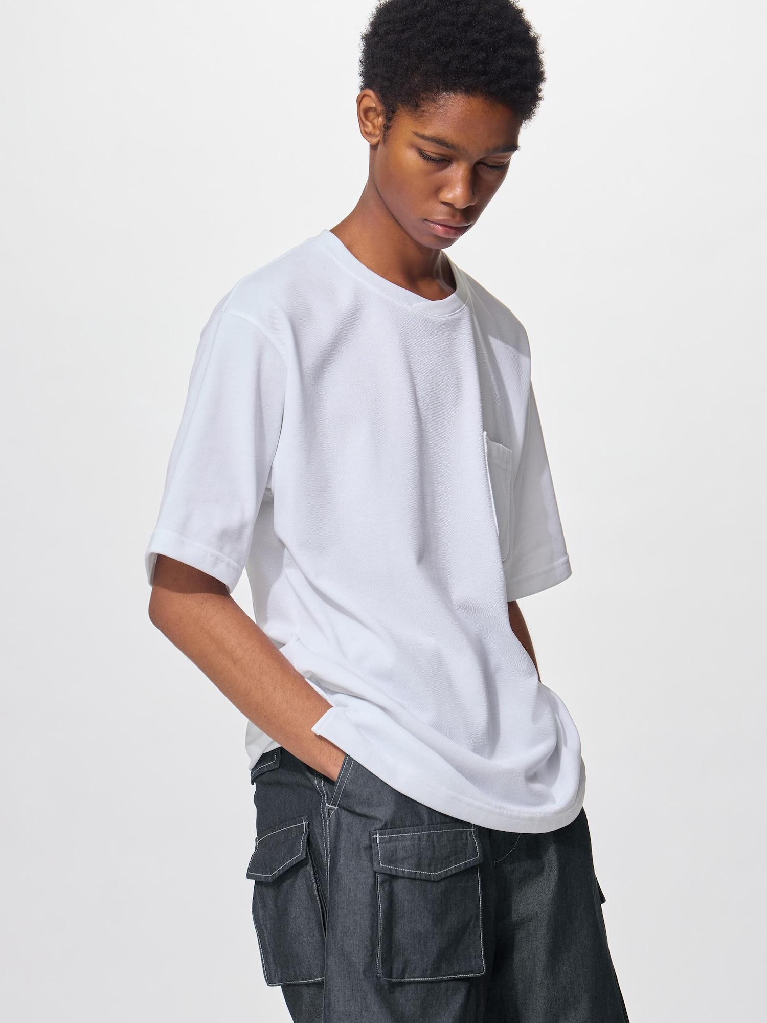 Футболка Dry из пике с перекрёстным вырезом ENGINEERED GARMENTS