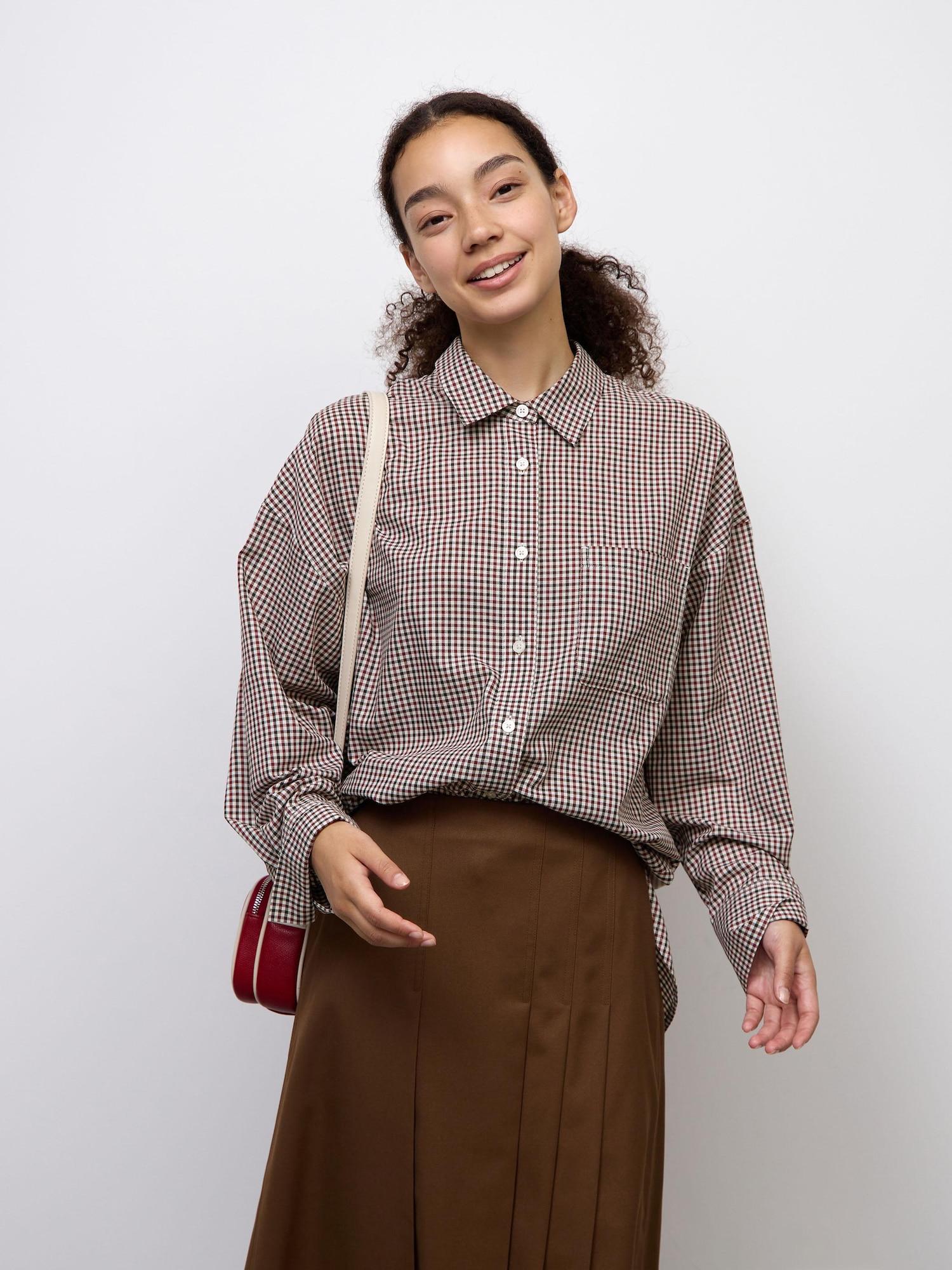 Рубашка dolman sleeve клетка CL