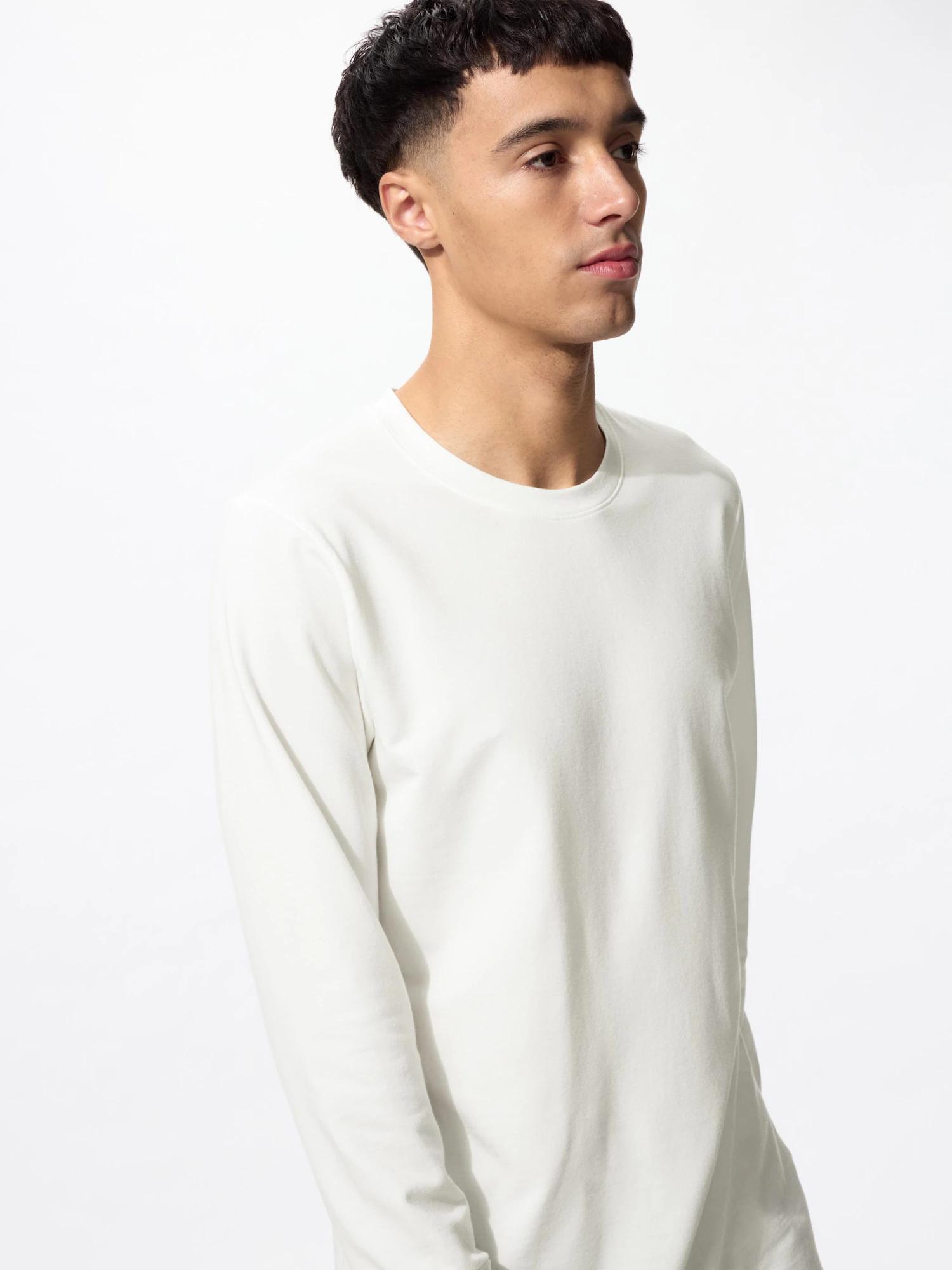 Ultra Warm HEATTECH Cotton Crew Neck T/3/4 Sleeve