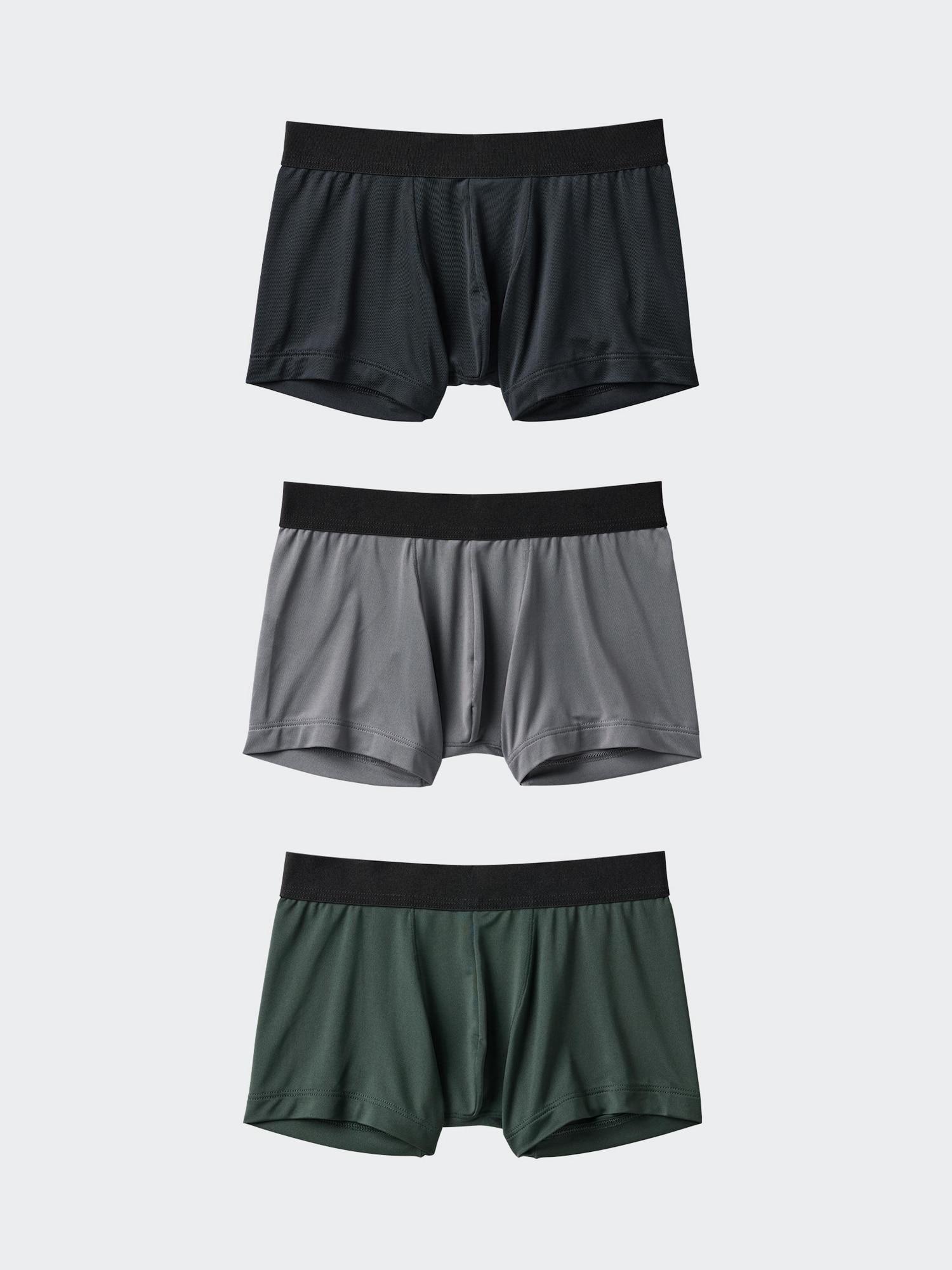 BOYS AIRism Boxer Briefs (3 Pairs, Front Closed)
