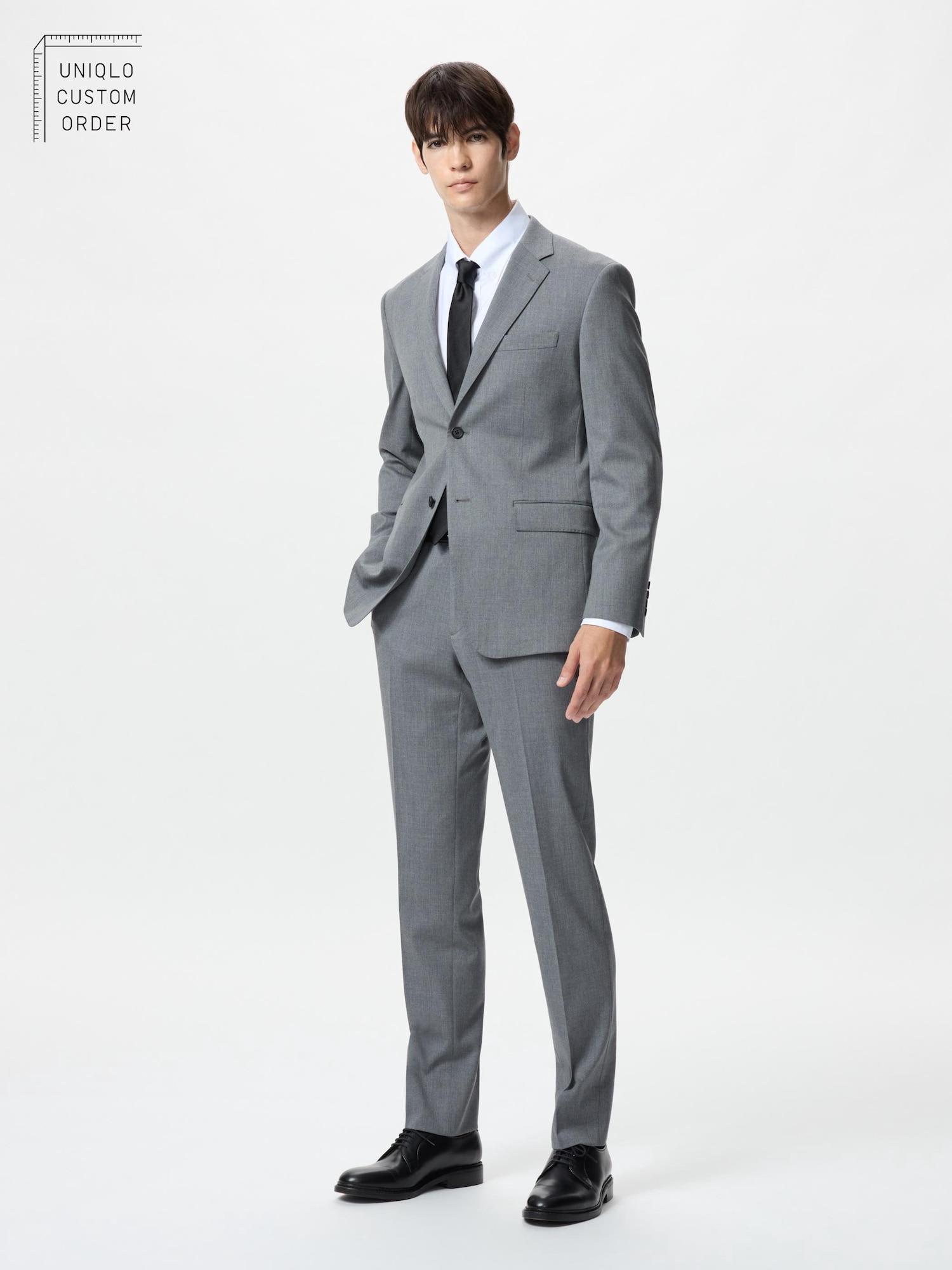 Эластичные шерстяные брюки slim fit