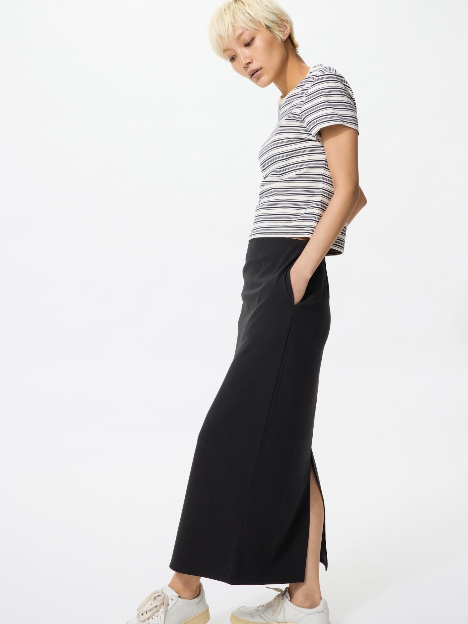 Crepe Jersey Narrow Skirt